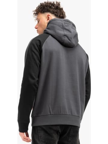 Lonsdale T-Shirt "Linnfoots Herren Kapuzensweatshirt normale Passform" in Schwarz