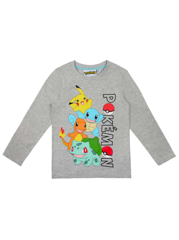 Pokémon Pokemon Langarmshirt in grau