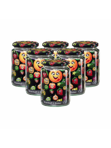 Ritzenhoff & Breker 6er Set Vorratsgläser Smile 770 ml in transparent