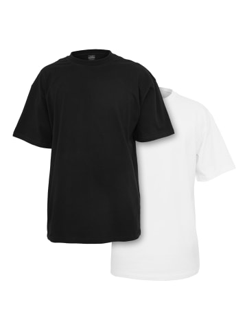 Urban Classics Tall Tee in black+white