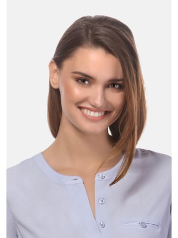 Vincenzo Boretti Bluse gerade geschnitten in eisblau