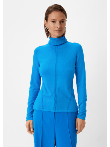 comma Strickpullover langarm in Blau