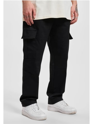 DEF Cargohose "Straight Cargopant" in Schwarz