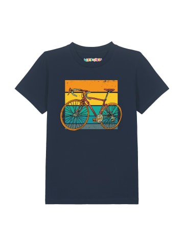 wat? Apparel T-Shirt Retro Bike in Dunkelblau