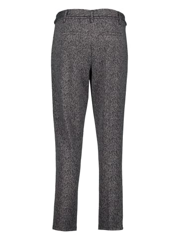 Zero  Stoffhose Herringbone mit Bindegürtel 28 Inch in BlackCream