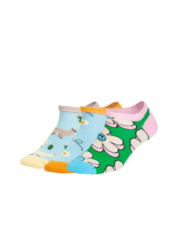 DillySocks Sneakersocken Short Animal Attire in Hellblau Grün