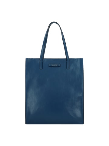 The Bridge Mirra Schultertasche Leder 32 cm Laptopfach in jeans