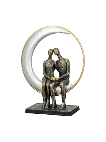 GILDE Skulptur Moonlight bronzefarben - (H) 29 cm