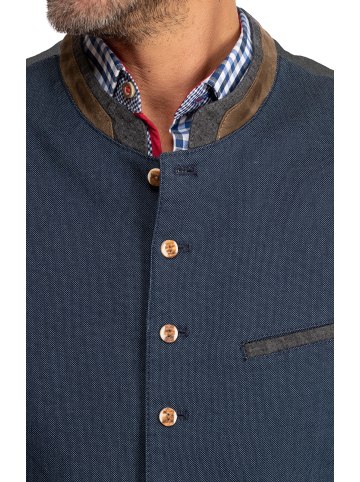 Gipfelstürmer Trachtenweste 423000-3900 in blau