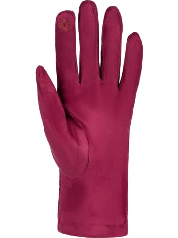 styleBREAKER Touchscreen Handschuhe in Bordeaux-Rot