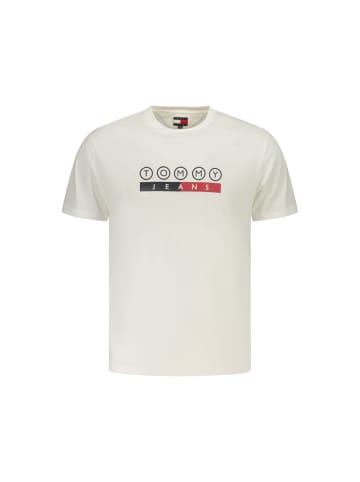Tommy Hilfiger Weiß Herren T-Shirt aus Baumwolle