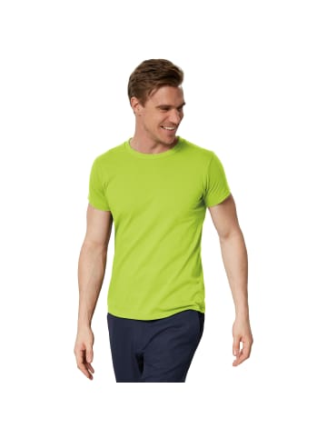 tectake Einfarbiges T-Shirt für Männer, hellgrün