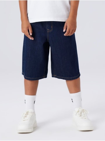 name it Bermuda Shorts Nkmben Skater Denim in dark blue denim