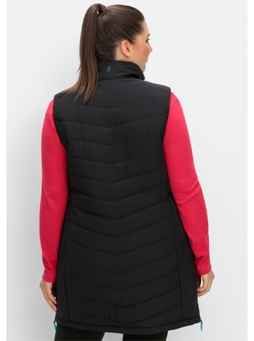 sheego Longweste in schwarz