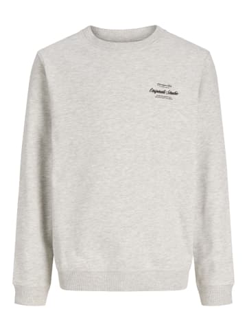JACK & JONES Junior Sweatshirt mit Print Jornorrebro in white melange