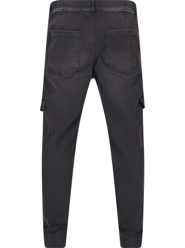 2Y Premium Cargo Trousers in black