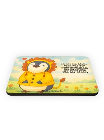 Mr. & Mrs. Panda Magnet Löwe Astrologie Design mit Spruch in Weiß