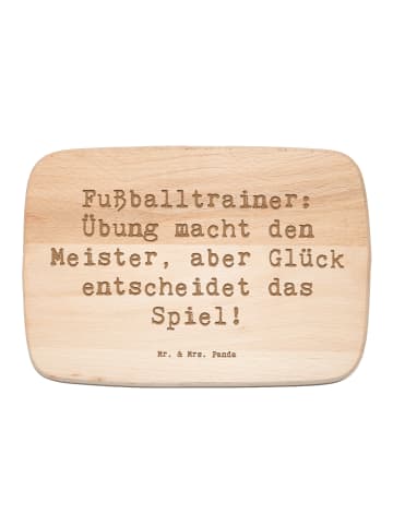 Mr. & Mrs. Panda Holzbrett Spruch Fußballtrainer Erfolgskick mit... in Transparent