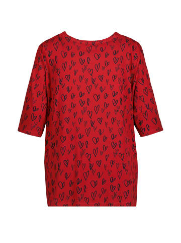 Ulla Popken Shirt in dunkel rot