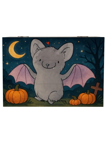 Mr. & Mrs. Panda Schatulle Fledermaus Classic Design ohne Spruch in Weiß