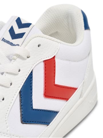 Hummel Hummel Sneaker Center Court Unisex Erwachsene Leichte Design in WHITE/BLUE/RED