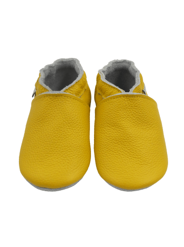 Bemesu Baby Krabbelschuhe aus Leder, weiche Lauflernschuhe mit rutschfester Sohle