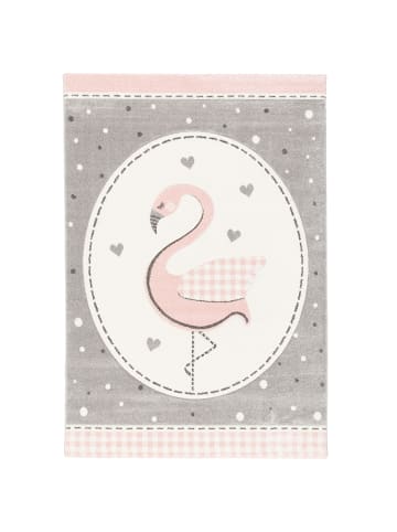 Pergamon Kinder Teppich Maui Kids Pastell Rosa Flamingo in Rosa