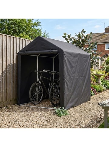 relaxdays Fahrradgarage in Schwarz - (B)120 x (H)160 x (T)180 cm
