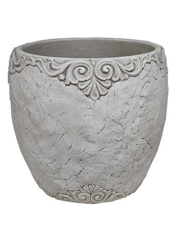 AltoBelli Blumentopf ADELINA Zement Antik Grau Patina 18x17 cm
