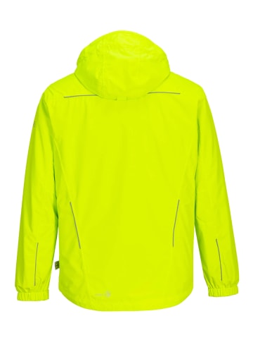 First B Funktionsjacke "Arian", Übergangsjacke, Regenjacke, Männer Outdoorjacke, Wandern, in neon yellow