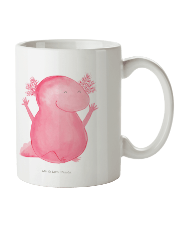 Mr. & Mrs. Panda Trinklernbecher Axolotl Hurra ohne Spruch in Weiß