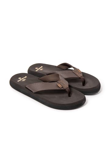 Brasileras Zehentrenner "Puff" in Braun