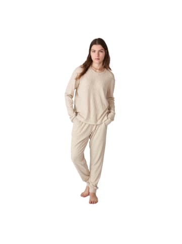 J and J Brothers Schlafanzug in Beige