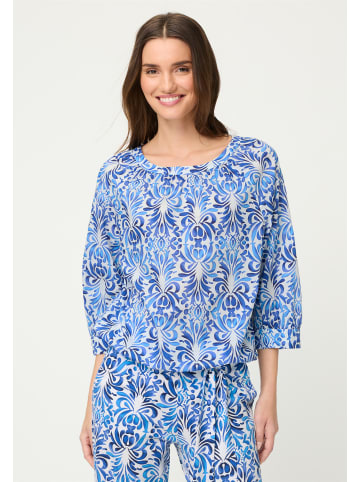Olsen Blusenshirt in indigo ecru