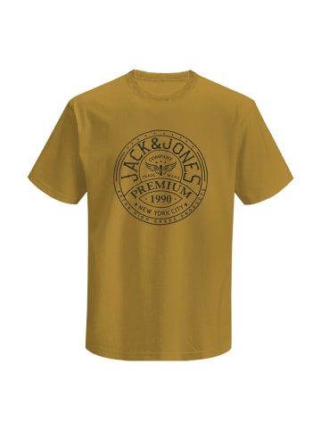 Jack and Jones T-Shirt JPRBLUZACK SS Tee in Ocker