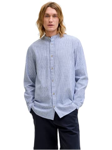 Jack & Jones Hemd JJESUMMER LINEN BLEND BAND in Mehrfarbig
