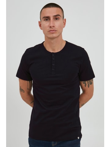 11 Project T-Shirt PRBleon 21300789-ME T-Shirt mit Grandad-Ausschnitt in Schwarz