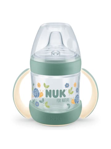 NUK PP-Trinklernflasche for Nature 150 ml + Silikon-Trinktülle in gruen,motiv