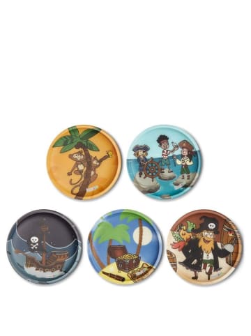 Ergobag Zubehör Klettie - Set 5 tlg. matt (Magische Superkräfte) in Schatzjäger