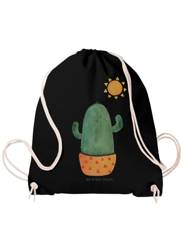 Mr. & Mrs. Panda gym rucksack Kaktus Sonne ohne Spruch in Schwarz