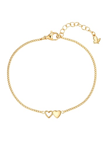 Glanzstücke München Armband Herz aus Edelstahl in gelbgold