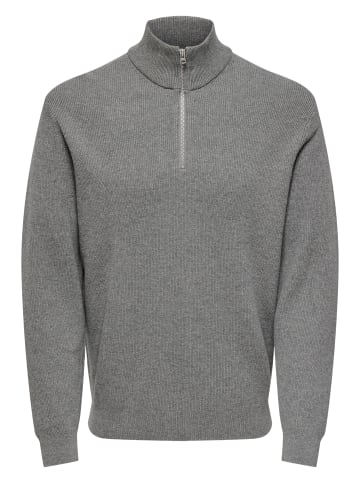 ONLY & SONS Sweattroyer Phil in Medium grey melange