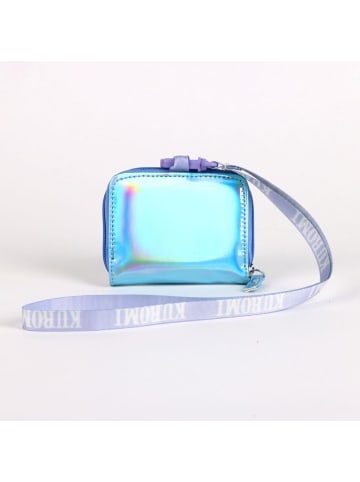 COFI 1453 Hello Kitty Kuromi Iridescent Geldbörse schimmernde Kinderbörse in Blau