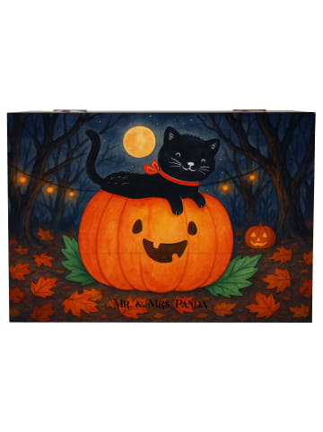 Mr. & Mrs. Panda Geschenkbox Schwarze Katze Design ohne Spruch in Weiß