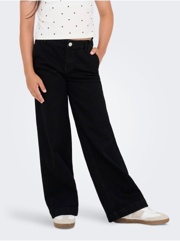 KIDS ONLY Jeans mit weitem Bein in Black Denim