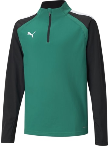 Puma Pullover "TeamLIGA 1/4 Zip Top Jr" in Grün