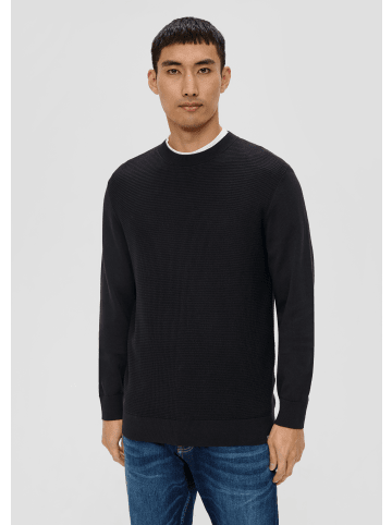 s.Oliver Strickpullover langarm in Schwarz