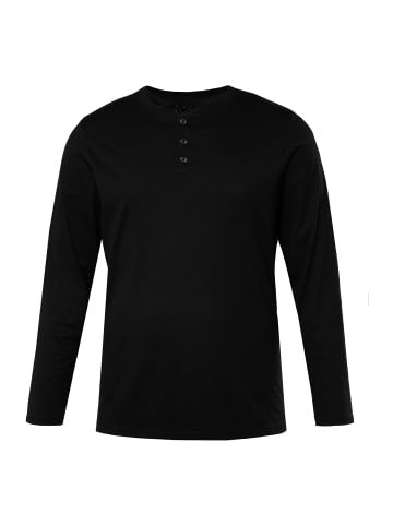 JP1880 Langer Schlafanzug in schwarz