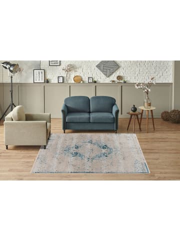 Kurzflor Teppich Martin 225 in Blau