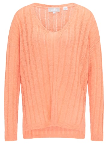 Usha Damen Strickpullover in Pfirsich